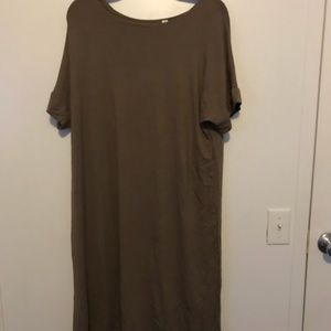 Olive midi dress